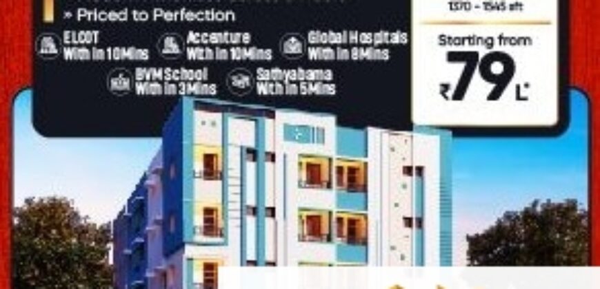 3BHK Apartment in Sholinganallur